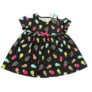 2 for $10 ⭐️ NWT Baby Girl Pineapple Open shoulder short sleeve Summer Dress